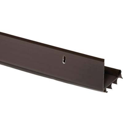 M-D 2.5 In. W. x 1.5 In. H. x 36 In. L. Brown Vinyl L-Shaped Door Bottom