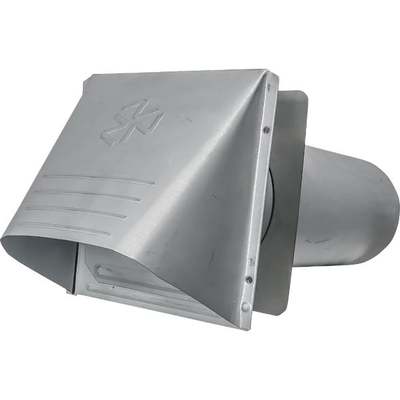 Builder's Best P-Tanium 4 In. Galvanized Wide Mouth Dryer Vent Hood