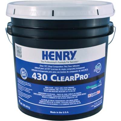 Henry 430 ClearPro Vinyl Floor Adhesive, 4 Gal.