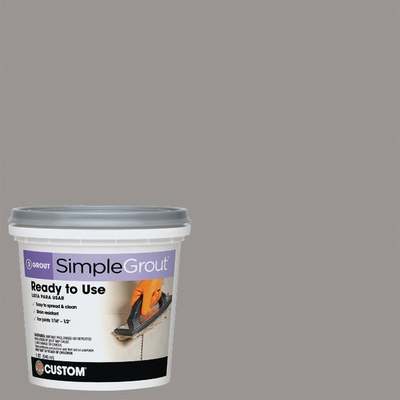 Custom Building Products Simplegrout Quart Delorean Gray Sanded Tile Grout