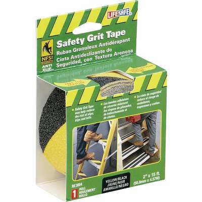 2"X15' BLK/YELL SAFETY GRIT TAPE