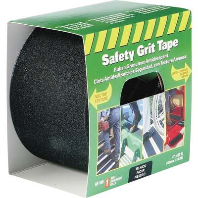 4"x60' SAFETY GRIT TAPE BLK