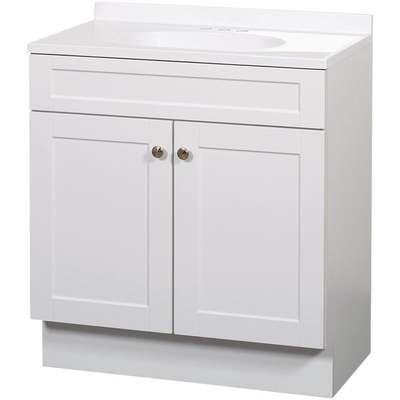 36" WHT SHAKER VANITY