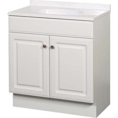 30" WHT VANITY COMBO