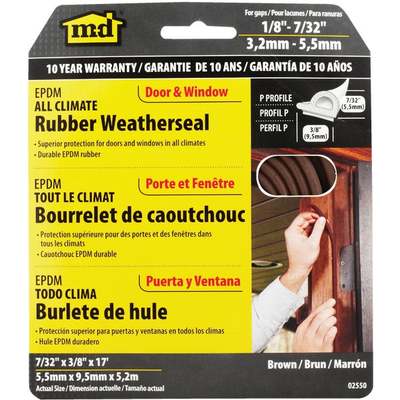 BRN SUBZERO WEATHERSTRIP