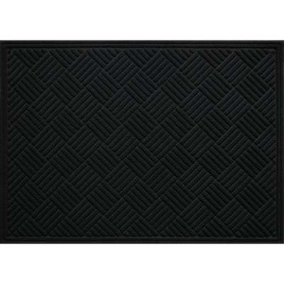 3'X4 CONTOURS BLK MAT