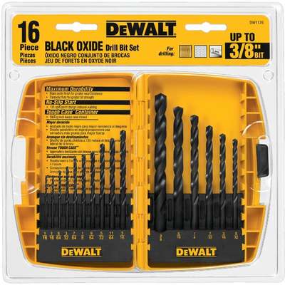 16PC BLK OXIDE BIT SET