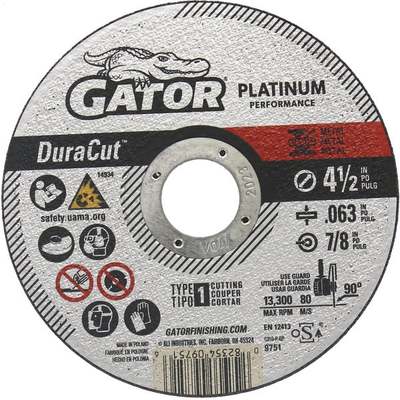 Gator Blade DuraCut Type 1 4-1/2 In. x 0.063 In. x 7/8 In. Metal/Stainless