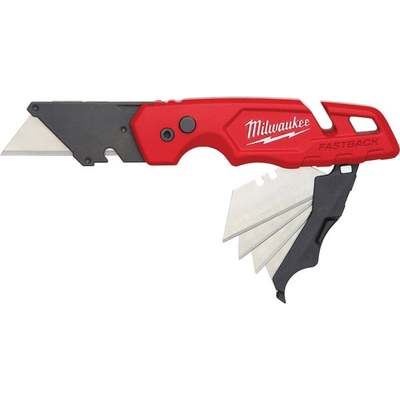 Milwaukee FASTBACK Folding Utility Knife with Blade Storage