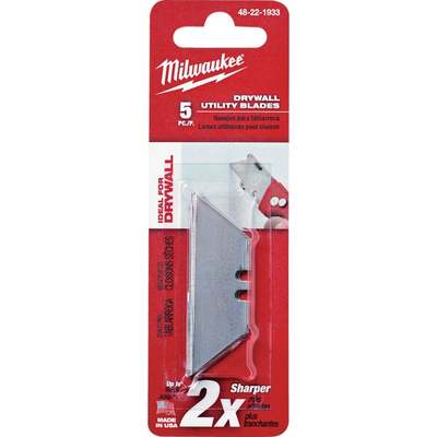 Milwaukee Drywall 2-Point 2-3/8 In. Utility Knife Blade (5-Pack)