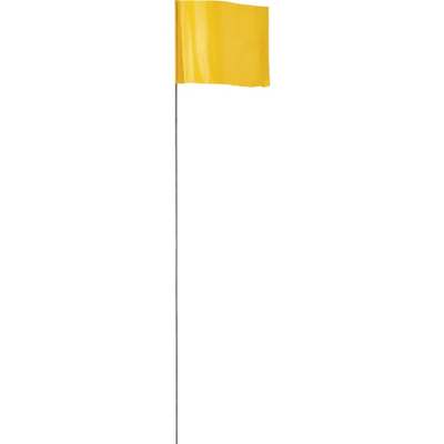 100pk Yellow Stake Flag