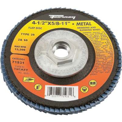 60GR BLUE ZIR FLAP DISC