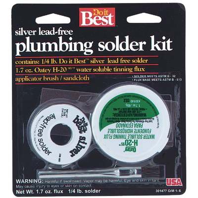 Do it Best Silver Lead-Free 1/4 Lb. H-2095 Solder Kit