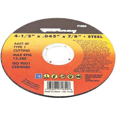 4-1/2" CUTOFF WHEEL