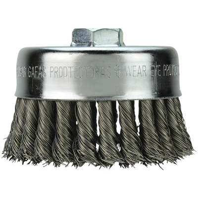 4"CRIMPED WIRE CUP BRUSH