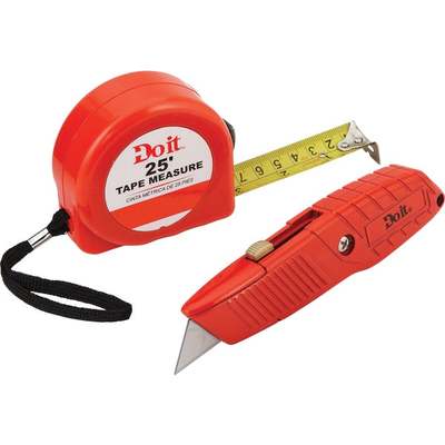 KNIFE AND TAPE MEASURE