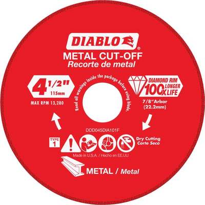 4.5'' DIAMOND METAL DISC
