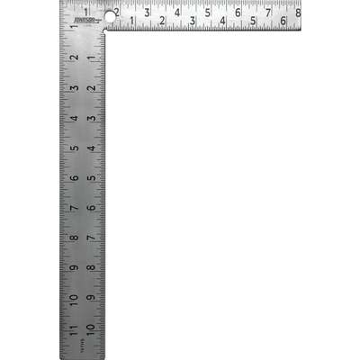 Johnson Level 8 In. x 12 In. Steel Professional Easy-Read Carpenter's Square