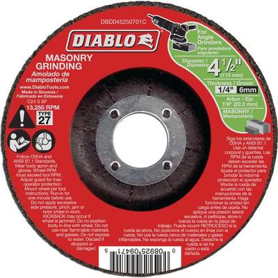 4-1/2" MASONRY 27 GRIND