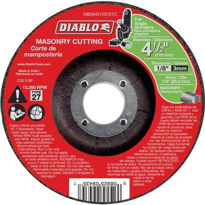 4-1/2" MASONRY CUTOFF 27