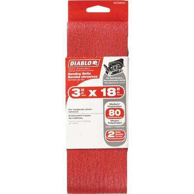 2PK 3X18 80G SAND BELT