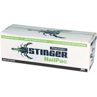 STINGER 1" COLLATED CAP NAILS