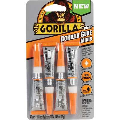 4PK CLEAR GORILLA MINI