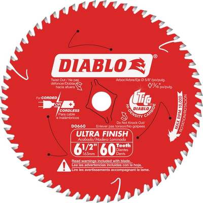 6-1/2" 60T DIABLO BLADE DIAB