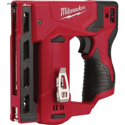 Milwaukee M12 12 Volt Lithium-Ion 3/8 In. Crown Cordless Finish Stapler (Bare Tool)