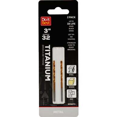 2PK 3/32" TTNM DRILL BIT