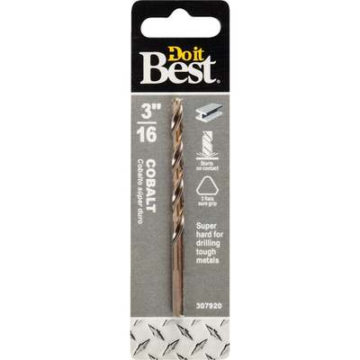 3/16" COBALT DRILL BIT