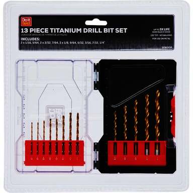 13PC TTNIUM DRLL BIT SET