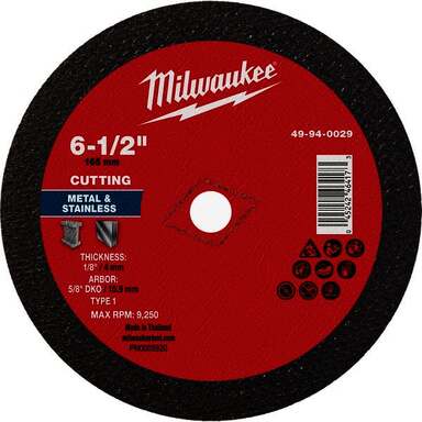 6.5x1/8x5/8 Metal Cutoff Blade