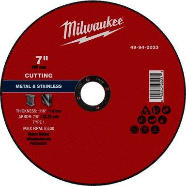 7x1/16x7/8 Metal Cutoff Wheel