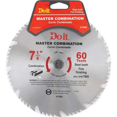 7-1/4, 60T DIB CIRCULAR BLADE