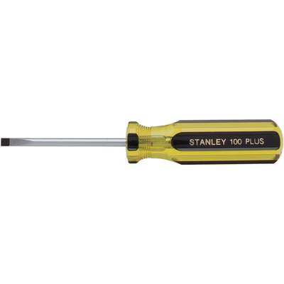 Stanley 100 PLUS 3/16 In. x 3 In. Cabinet Tip Slotted Screwdriver