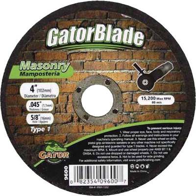 Gator Blade Thin Cut Type 1 4 In. x 0.045 In. x 5/8 In. Masonry Cut-Off