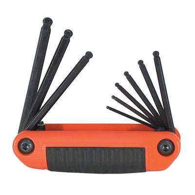 9pc Folding Ball Hex Key Set