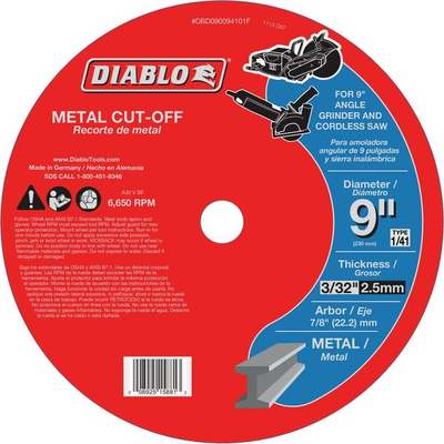 9" METAL CUT-OFF DISC