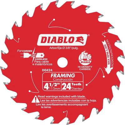 4-1/2" X 24T SAW BLADE DIABLO