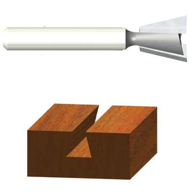 9/16"DOVETAIL ROUTER BIT