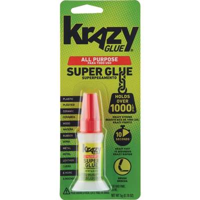 Krazy Glue 0.18 Oz. Liquid All-Purpose Super Glue with Brush