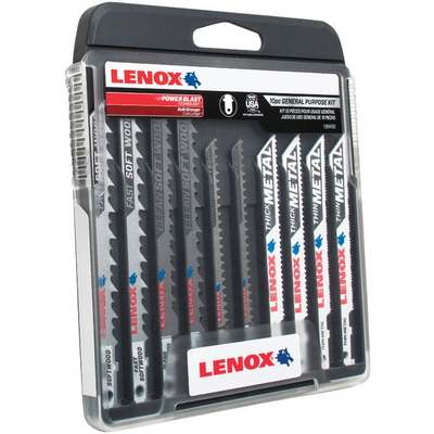 10pc T-Shank Jig Saw Blade Set