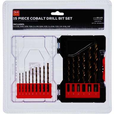 15PC COBALT DRLL BIT SET