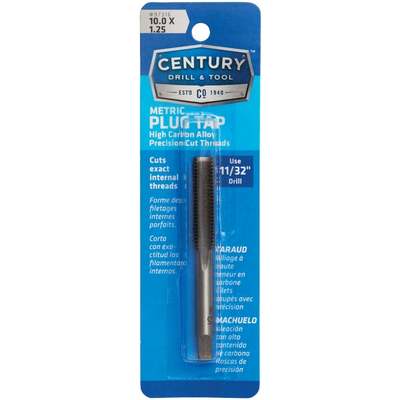 Century Drill & Tool 10.0x1.25 Carbon Steel Metric Tap