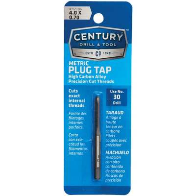 Century Drill & Tool 4.0x0.70 Carbon Steel Metric Tap