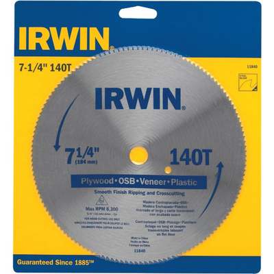 7-1/4 140T Plywood Blade