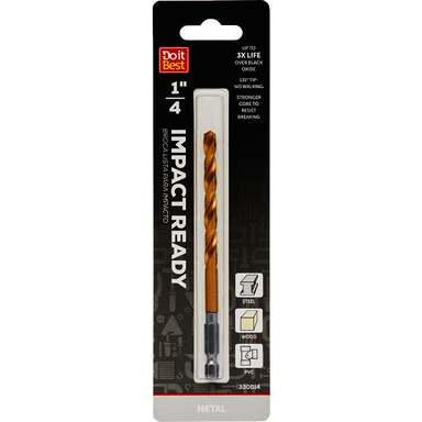 1/4" IMP TNM HX DRLL BIT
