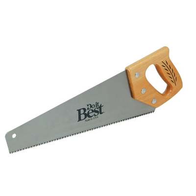 Do it Best 15 In. L. Blade 9 PPI Wood Handle Hand Saw