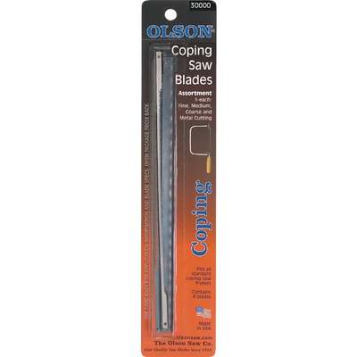 Olson 6-1/2 In. Coping Saw Blade Assortment (4-Pack)